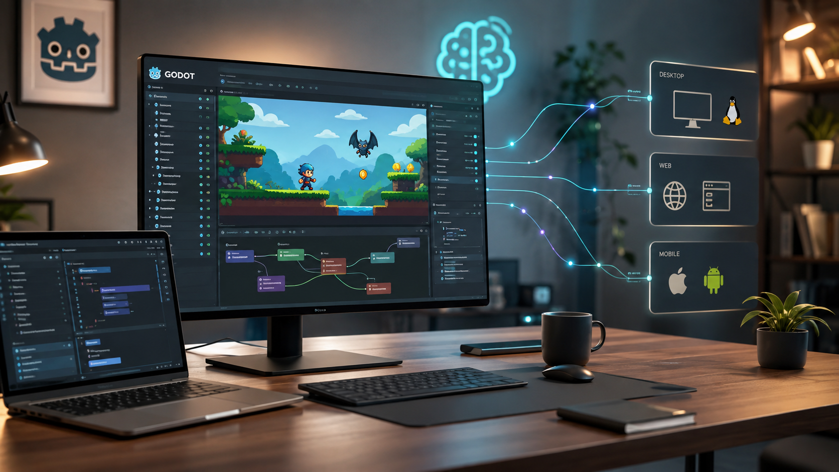 Godot 4.7：把 AI 生成的遊戲原型，收斂成可驗證的跨平台產品